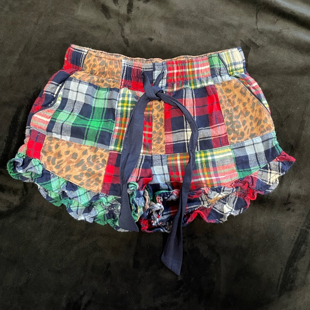Aerie Flannel Boxer Pajama Shorts